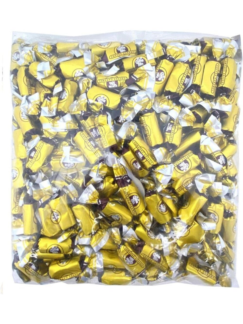 Individually Wrapped Coffee Caramels - 3 lb Bulk Candy for Office & Parties